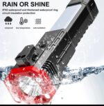 High Power LED Torch Light Rechargeable Flashlight With Tactical Hammer And Power Bank Providing Strong Brightness (Random Color) - Image 4