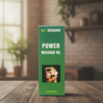 Da’ Zeagra Power Massage Oil for Men | Warming Body Massage Oil for Relaxation, Stamina & Intimate Wellness( 50ml)