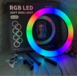 MJ33 RGB LED Soft Ring Light Providing Bright Illumination With Adjustable Colors