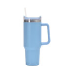 Insulated Stainless Steel Tumbler with Handle and Straw (40oz) - Image 3