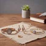 The Midnight Elegance Gold-Tone Jewelry & Timepiece Collection - Image 3