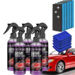 Rayhong 3-in-1 High Protection Quick Coating Spray - Ceramic Waterless Wash, Polish & Paint Sealant - Scratch Repair & Scuff Remover (30ml) - Image 2
