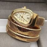 Triple‑Wrap Snake Watch | Diamond‑Set Bezel | Luxury Fashion Accessory - Image 2