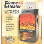 Flame Heater 1000W – Portable Electric Plug-in Room Heater with Flame Effect & Remote Control - Image 5