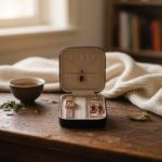 Elegant 6-Piece Rose Gold & Ruby Red Jewelry Gift Set – Includes Crystal-Encrusted Watch, Pendant Necklace, Matching Earrings, Tennis Bracelet, and Dual Statement Rings with Luxury Travel Case - Image 3