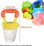GNC Baby Fruits Pacifier Food Feeder Baby Bite Pacifier Fruits Vegetable Food Supplement Silicone Baby Feeder Fruit Chosni - Image 2