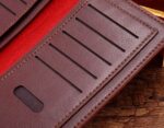 Leather Long Wallet for Men | Slim PU Leather | Money, Mobile & Card Holder | Brown - Image 4