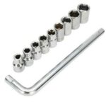 Professional Heavy Duty Socket Wrench Set | 9Pc Tool Kit | 1/2″ Drive | 8‑24mm Metric Sockets + L Wrench - Image 5