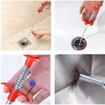 Metal Flexible 30cm Wire Brush Drain Cleaner | Sink, Sewer & Pipe Dredging Tool | Clog Remover - Image 3