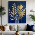 Leafs Design Stickytiles Frame Providing Stylish Natural Pattern Elegant Modern Appearance