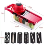 Multi‑Functional 10‑in‑1 Mandoline Slicer | Vegetable Cutter, Peeler, Chopper, Grater & Shredder - Image 3