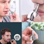 Mini Portable Stainless Steel Nose Hair Trimmer | Manual Grooming Tool | Safe & Durable - Image 2