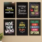 Set Of 6 Wall Art Wooden Phototile Frames For Wall Decor Providing Elegant Design Stylish Appearance And Home Decoration