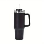 Insulated Stainless Steel Tumbler with Handle and Straw (40oz) - Image 2