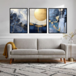 Set of 3 Motivational Quote Wall Art Frames – 8x11" MDF with Sticky Backing