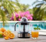 Premium Stainless Steel Electric Citrus Juicer: High-Efficiency Pulp-Control Extractor with Integrated Measurement Pitcher - Image 2