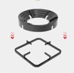 Gas Stove Burner Stand | Non‑Slip Bracket | 3D Windproof Hood | Universal Cast Iron Cook Top Parts - Image 3