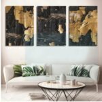 Set of 3 Wall Art Wooden Phototile Frames for Wall Decor