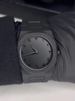 The Noir Eastern Minimalist – Matte Black Octagonal Timepiece ( without box) - Image 4