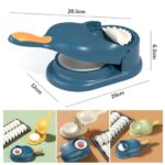 2-in-1 Manual Dumpling Maker & Dough Press Machine | Portable Samosa & Gujiya Mould Tool | Easy Kitchen DIY Pastry Accessory - Image 4