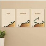 Set of 3 Wall Art Wooden Phototile Frames for Wall Decor