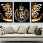 3pcs Islamic Stickytiles Frames Providing Elegant Design Durable Quality Home Decoration