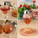 Honey Dispenser 200ML | No-Drip Syrup Pot & Juice Storage Jar | Easy-Pour Bee Design Container for Honey, Maple Syrup, Sauces & Kitchen Use - Image 2