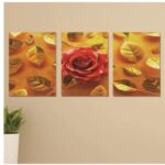 Set of 3 Wooden Photo Tile Wall Art Frames (8×11 Inches) – Premium MDF Spiritual Wall Décor with Easy Stick Back