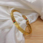 Gold Plated Stainless Steel Bangles And A Matching Ring Providing Elegant Design Everyday Fashion Support - Image 2