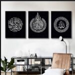 set of 3 Motivational sticky wooden frames for home office wall decore / sticky phototiles