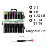 Screwdriver Set 8 in 1 SW‑6308A | Mobile Repairing Kit | Torx, Star, Cross & Slotted Screwdrivers - Image 2