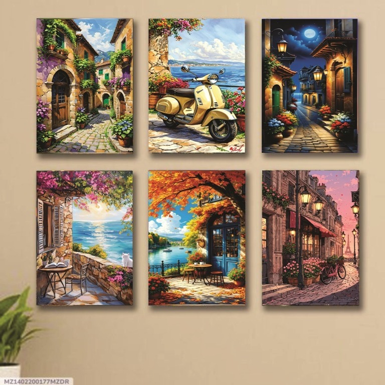 b80c398433aa74193278ca25fdb6c313.jpg Set of 6 Wall Art Wooden Phototile Frames for Wall Decor - Image 1