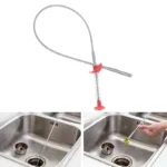 Metal Flexible 30cm Wire Brush Drain Cleaner | Sink, Sewer & Pipe Dredging Tool | Clog Remover - Image 2