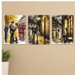 Set Of 3 Wall Art Wooden Phototile Frames For Wall Decor Providing Beautiful Spiritual Designs