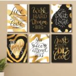 Set of 6 Wooden Photo Tile Wall Art Frames (8×11 Inches) – Premium MDF Spiritual Wall Décor with Easy Stick Back