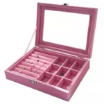 Jewelry Storage Organizer Box with Lock | Synthetic Leather & Velvet | Multi functional Gift for Women | Random Colour - Image 2