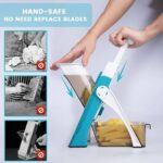 Mandoline Slicer | Safe Adjustable Vegetable Cutter | Multi‑Purpose Kitchen Chopper & Manual Grater ( Random Colour ) - Image 3