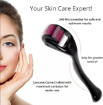 Derma Roller, 0.5mm for Hair and Skin Therap, Micro Needle Derma Roller with 540, Beauty Roller for Anti-aging Skin Repair, Acne Scars Removal and Pores with 540 Titanium Needle for Men and Women - Image 3