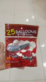 Party Balloons Pack | 25 pcs | Random Colours | Perfect for Birthdays, Events & Celebrations - Image 3