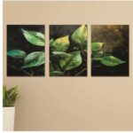 Set of 3 Wooden Photo Tile Wall Art Frames (8×11 Inches) – Premium MDF Spiritual Wall Décor with Easy Stick Back