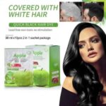 Apple Ammonia-Free Black Hair Shampoo (30ml x 10 Sachets) - Image 3
