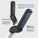 Professional Men’s Electric Hair Straightener Comb – 2-in-1 Quick Beard Stylist & Hair Volumizer, Anti-Scald Ceramic Heating Modeling Brush - Image 4