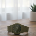 Elegant Minimalist Watch with Eastern Arabic Numerals & Integrated Octagonal Bezel Case - Modern Architectural Style Unisex Timepiece ( Without box ) - Image 4