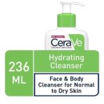 CeraVe Hydrating Cleanser with Hyaluronic Acid & Ceramides – Moisturizing Face Wash for Normal to Dry Skin (236ml) - Image 2